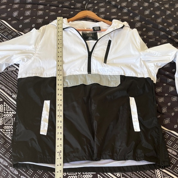 Distortion White and Black Windbreaker Jacket - Picture 6 of 8